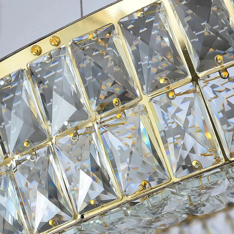 Bacci Crystal Modern Chandelier, Gold - view 8