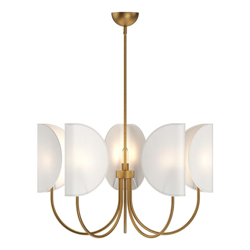Leaf Brass Chandelier - view 10