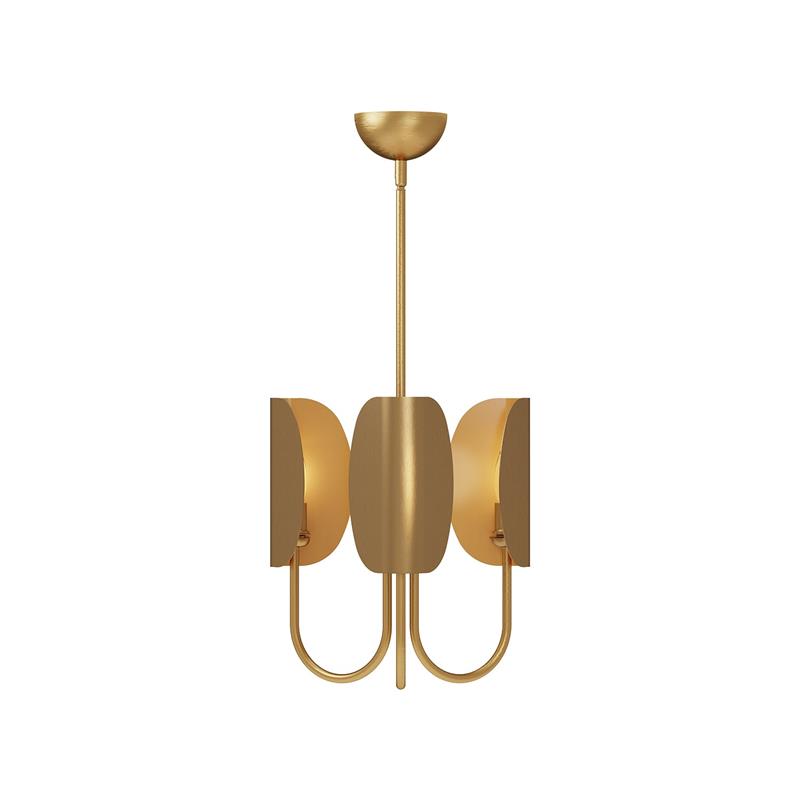 Leaf Brass Chandelier - view 5