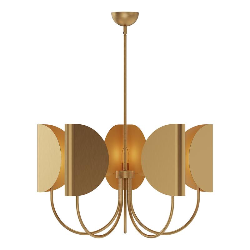 Leaf Brass Chandelier - view 15