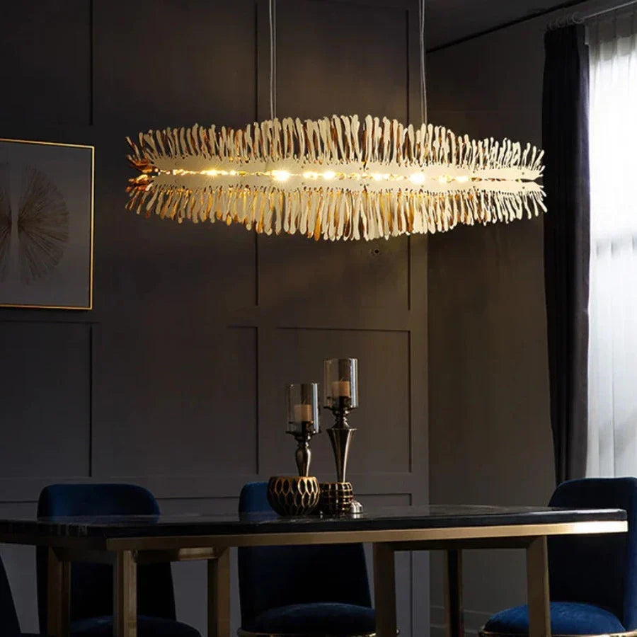 Aresso Stainless Steel Dining Room Chandelier
