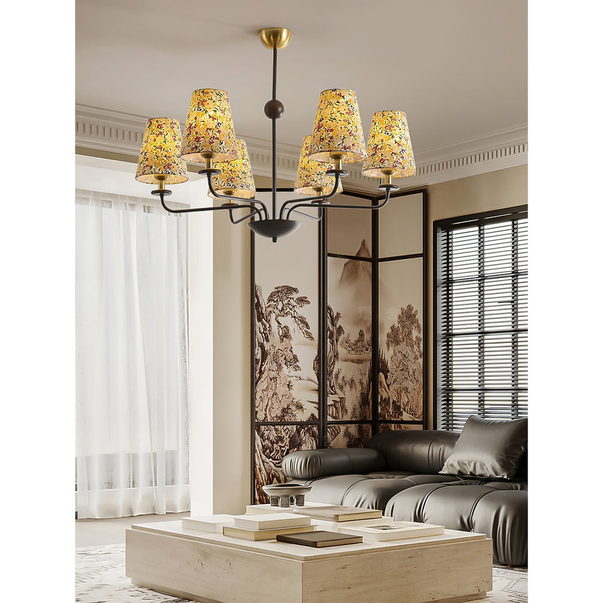 Siena Fabric Chandelier - view 9