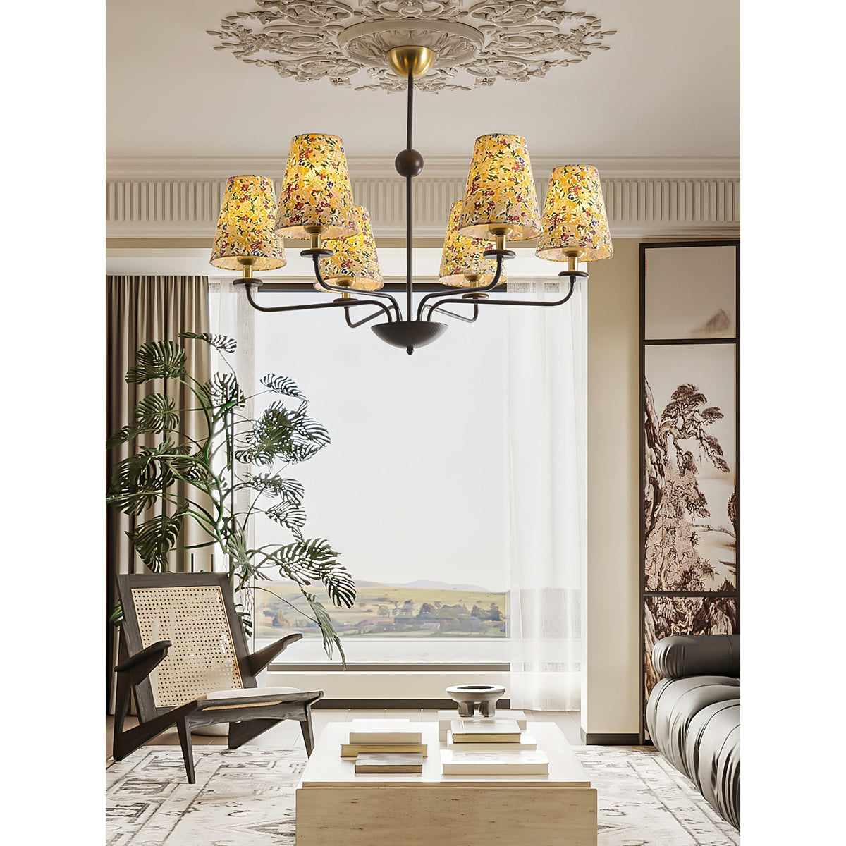 Siena Fabric Chandelier - view 11