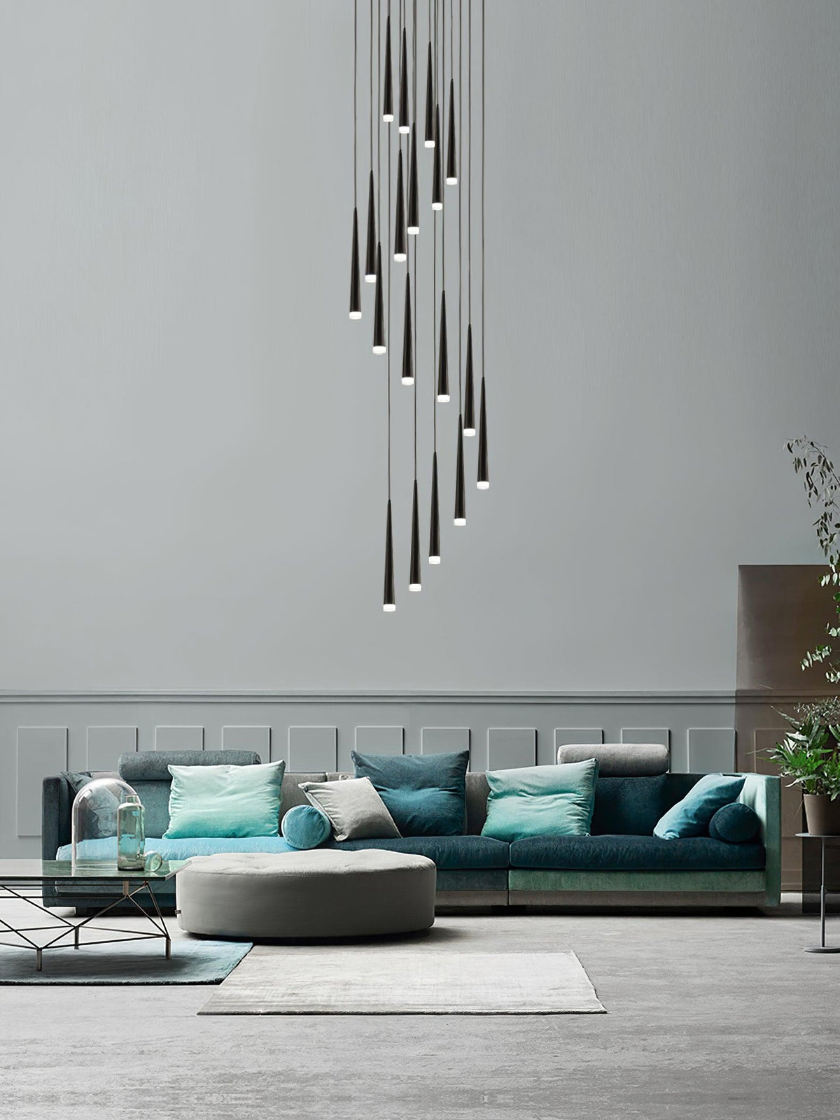 Slender Cone Chandelier - view 17