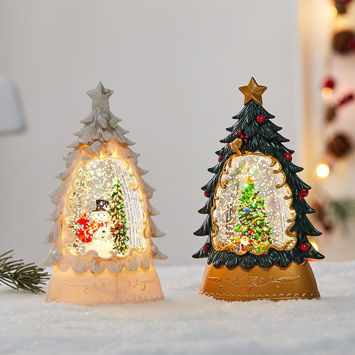 Snow Globe Table Lamp (built-in battery)