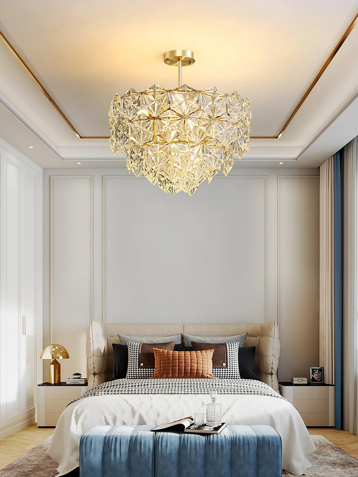 Snowflake Glass Chandelier - view 10