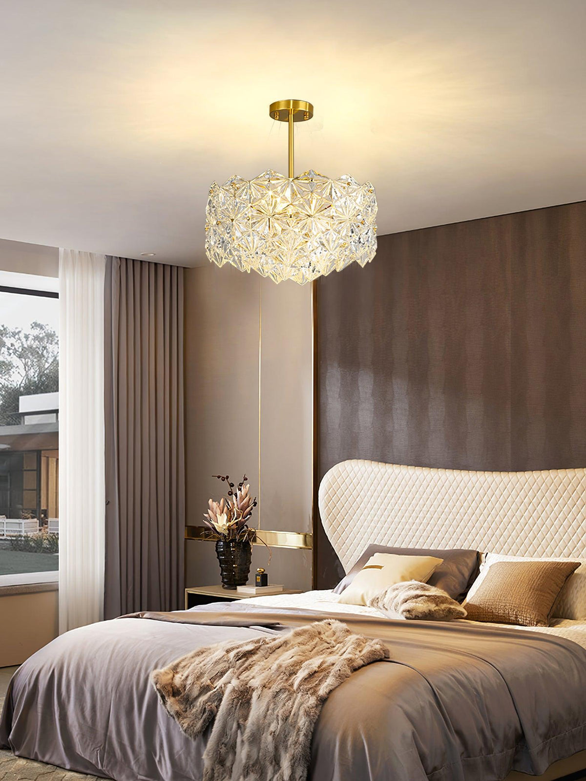 Snowflake Glass Chandelier - view 11