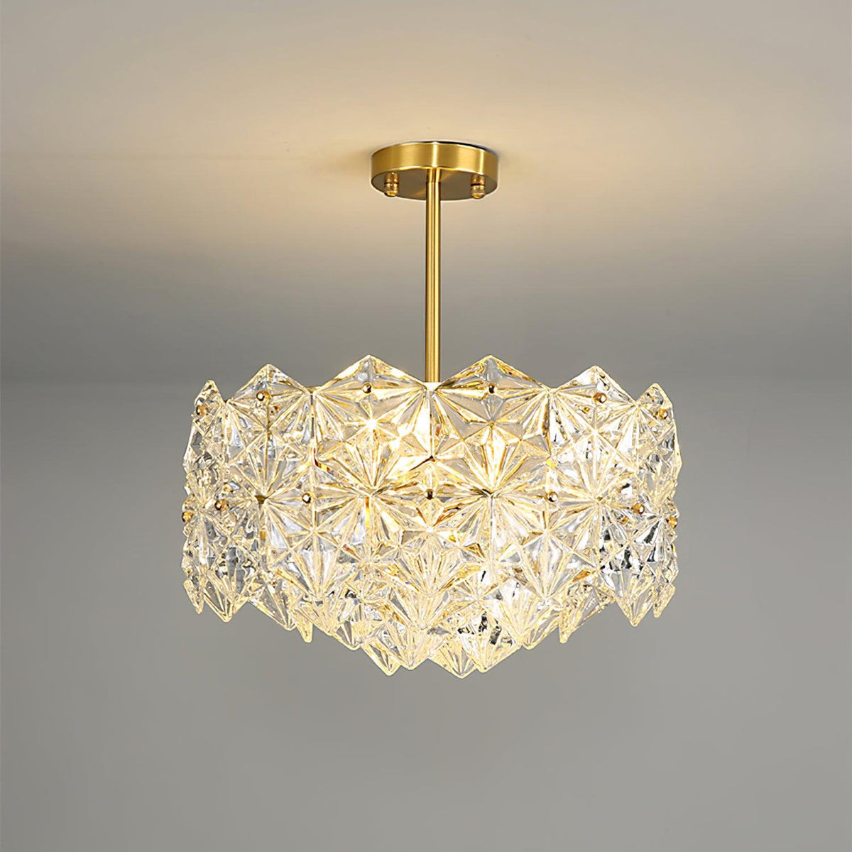 Snowflake Glass Chandelier - view 3