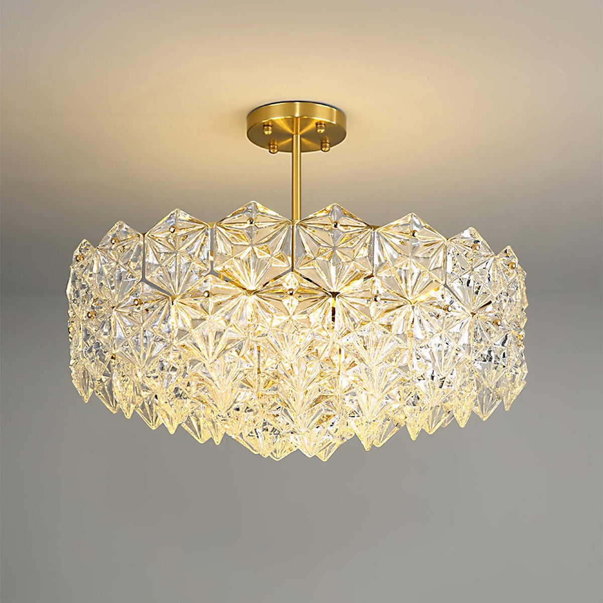 Snowflake Glass Chandelier - view 22