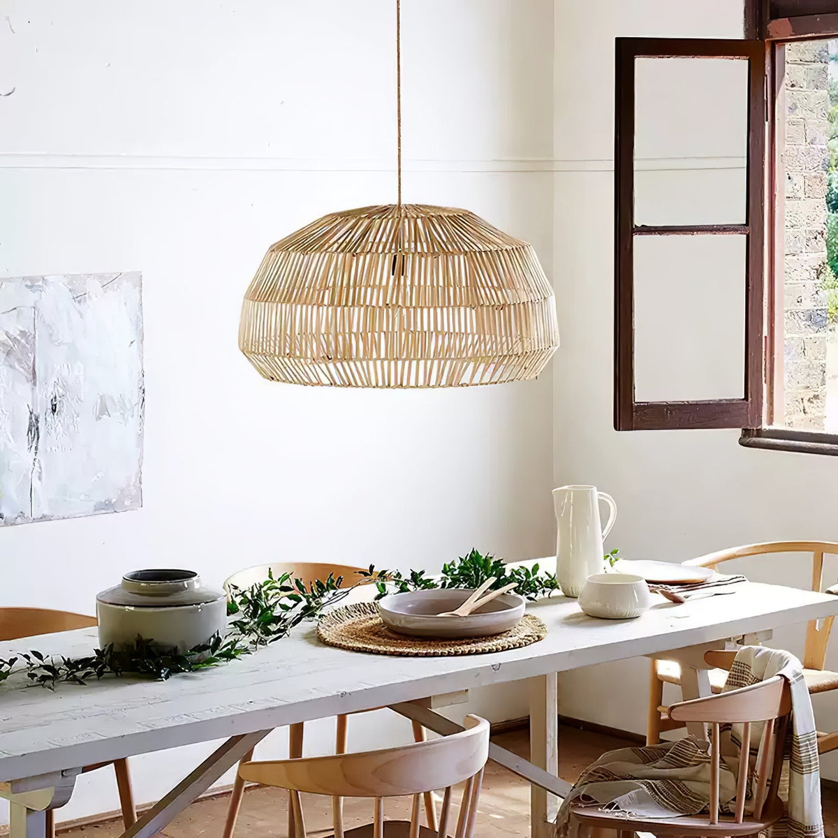 Sora Rattan Pendant Light