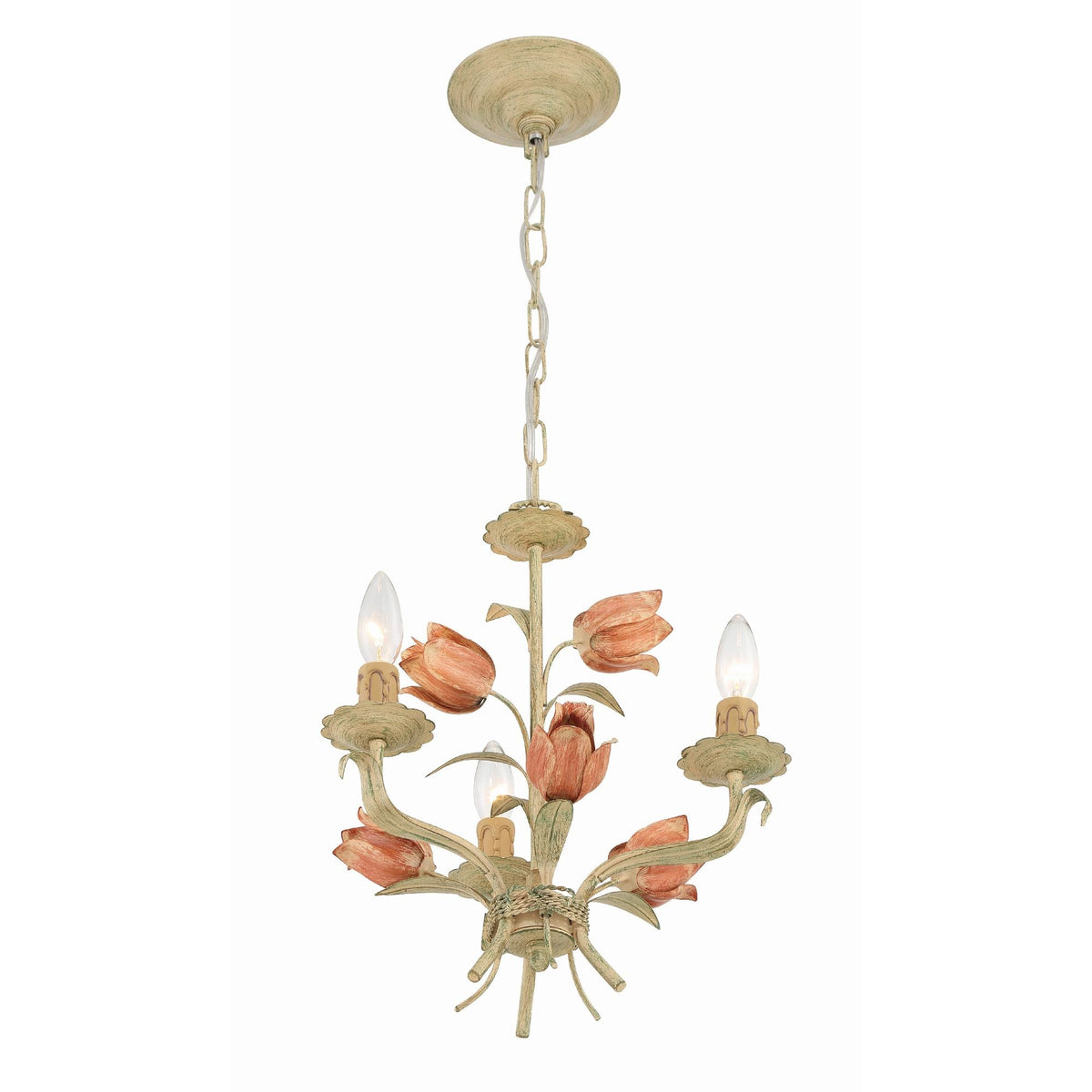 Southport Sage Rose Chandelier