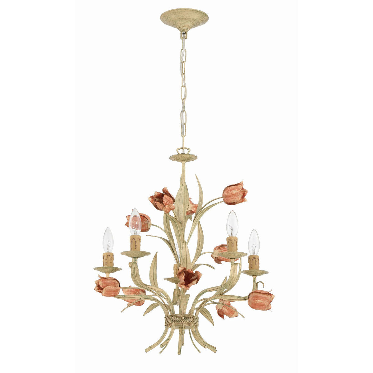 Southport Sage Rose Chandelier