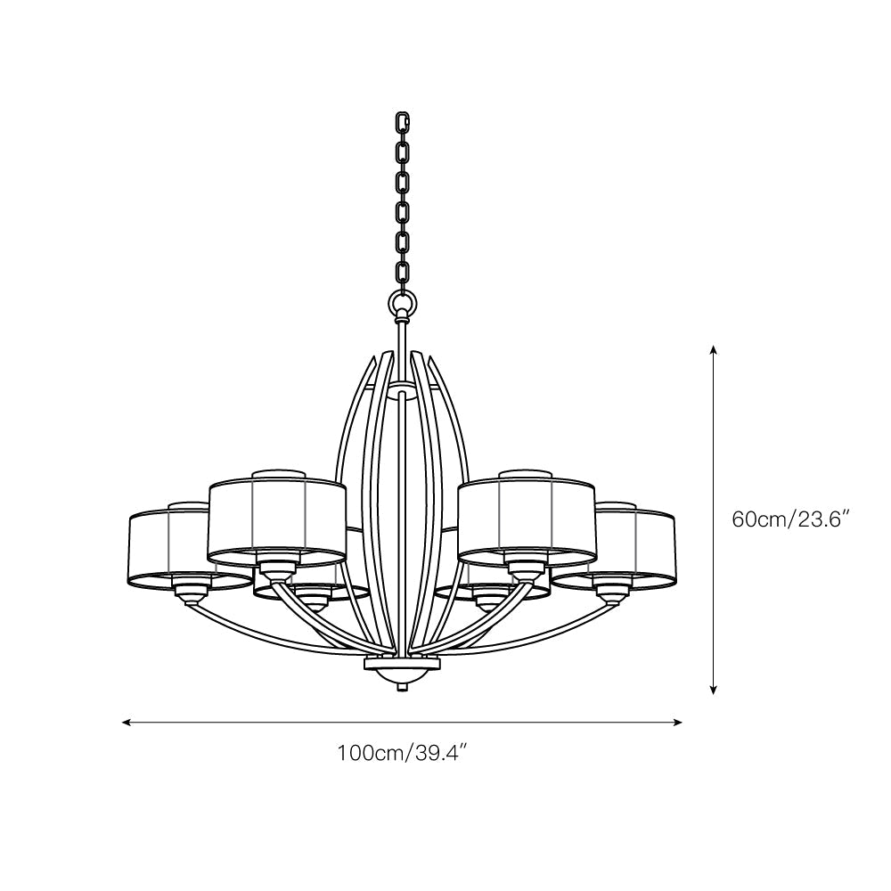 Stiffel Avira Chandelier - view 4