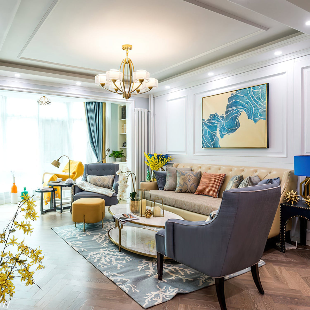 Stiffel Avira Chandelier - view 3