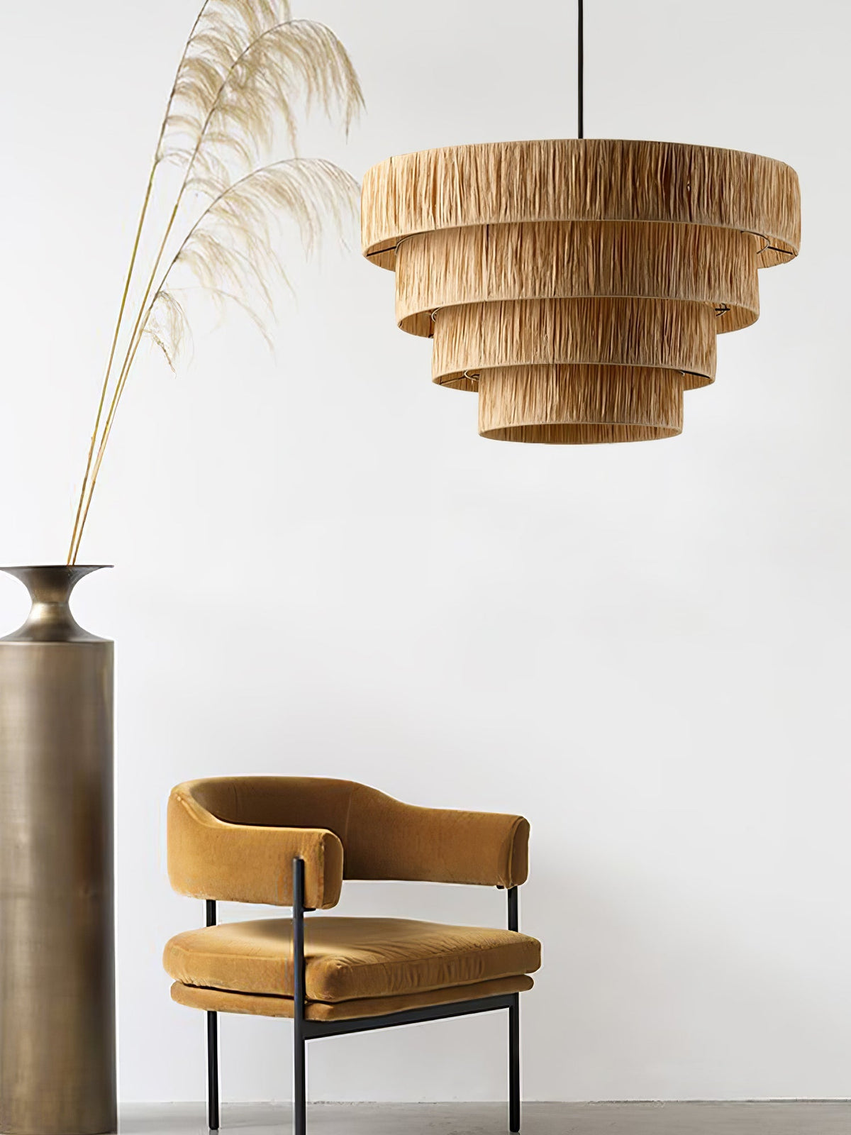 Straw Art Pendant Light