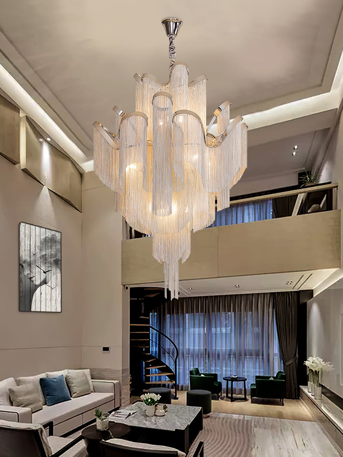 Stream Chain Chandelier - view 80