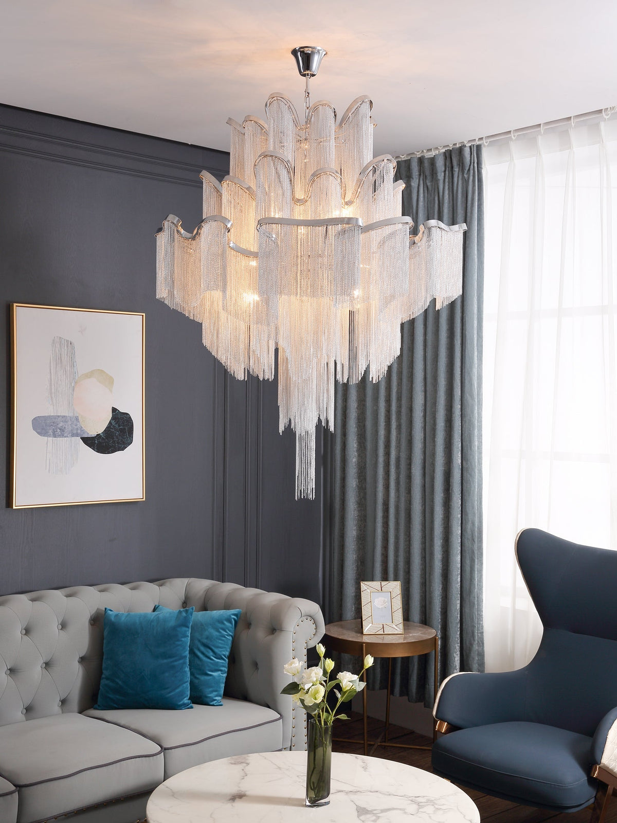 Stream Chain Chandelier - view 3