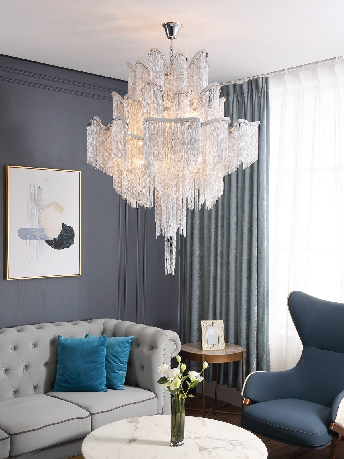 Stream Chain Chandelier - view 4