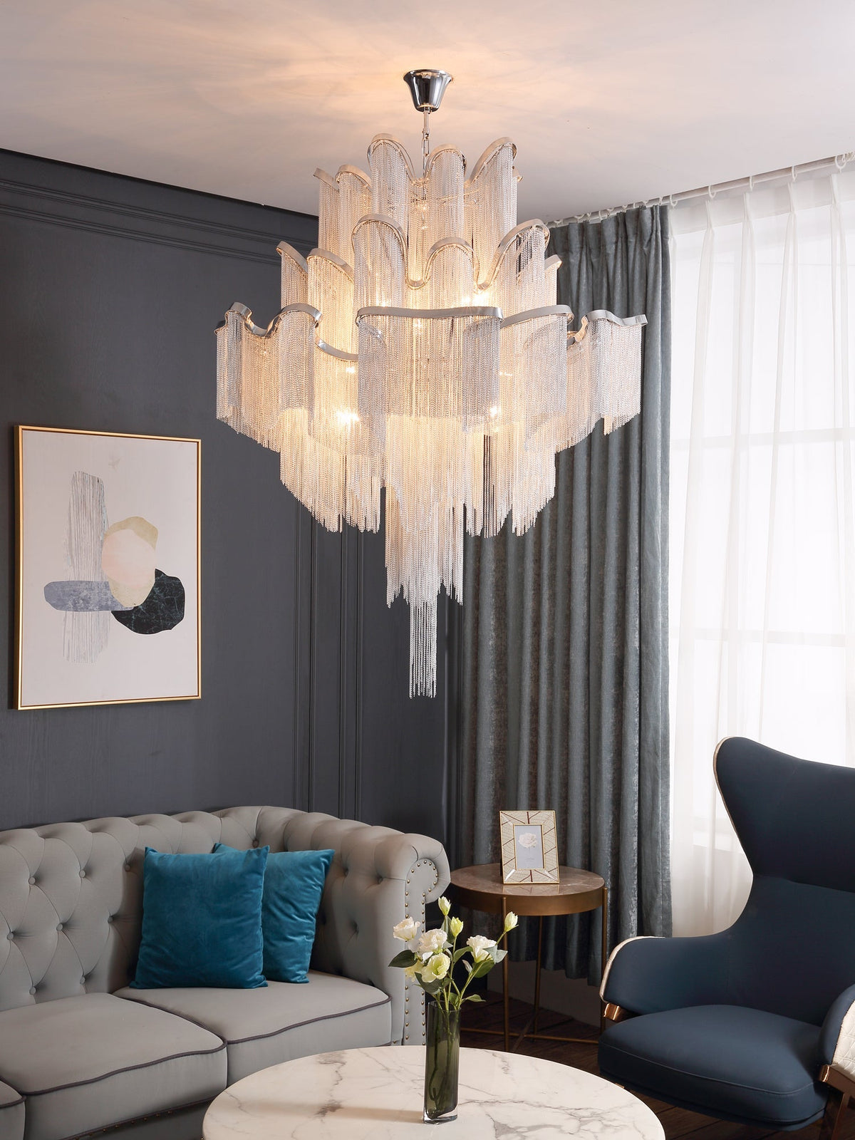 Stream Chain Chandelier - view 5