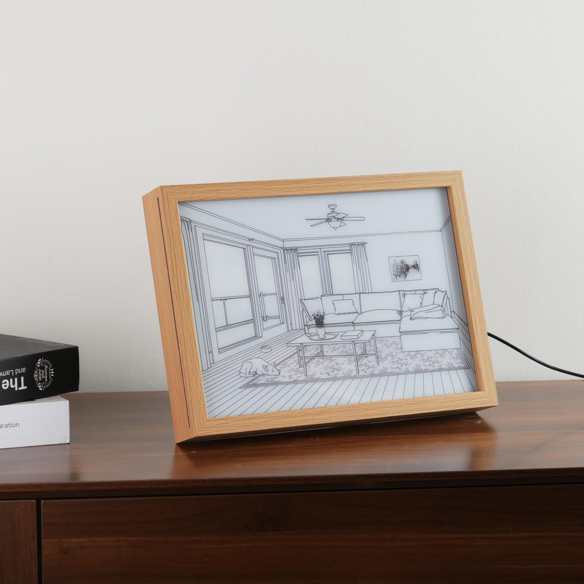 Dog Sunbathing Mural Art Lamp - view 43