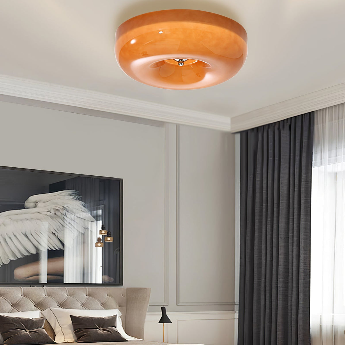 Swirl Glass Ceiling Lamp - view 3