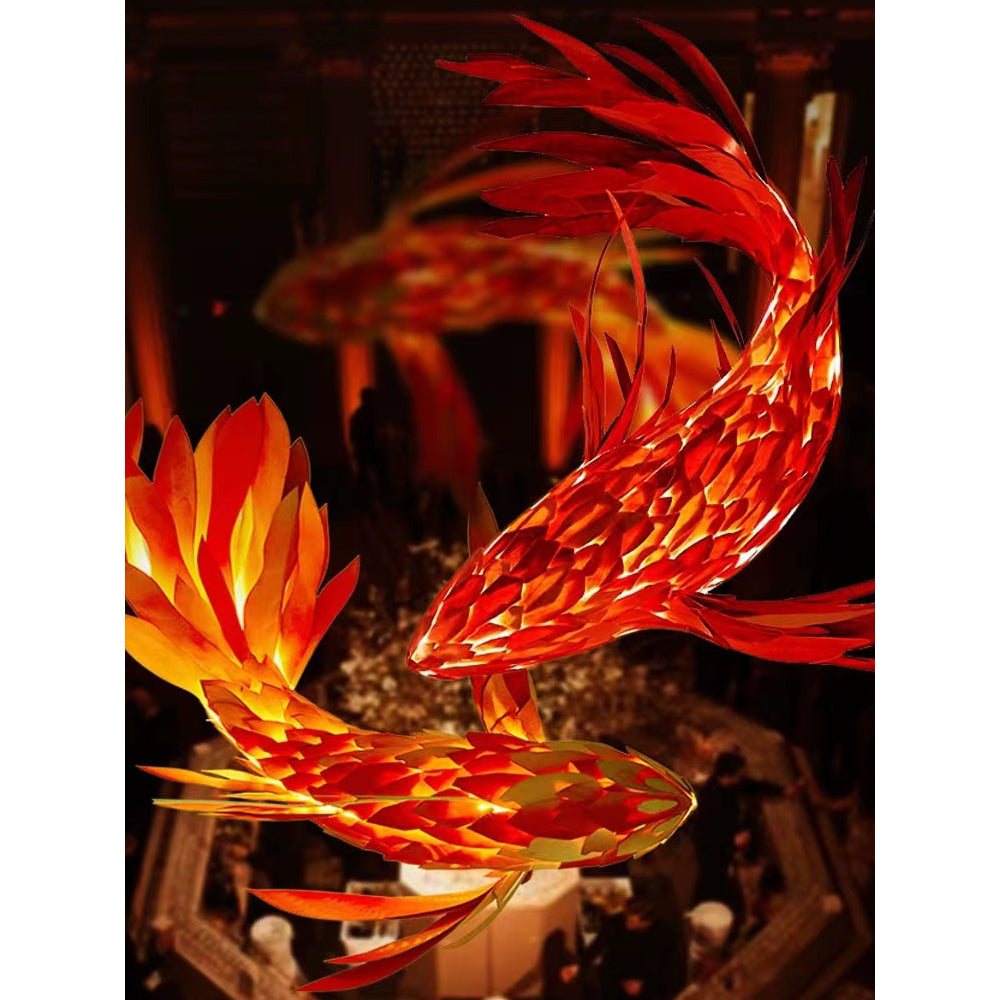 Swirl Koi Chandelier - view 12