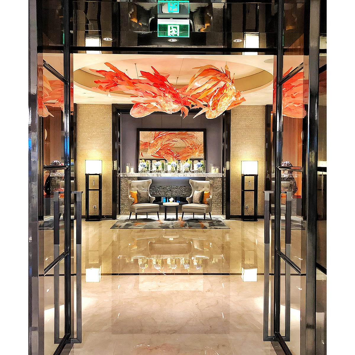 Swirl Koi Chandelier - view 18