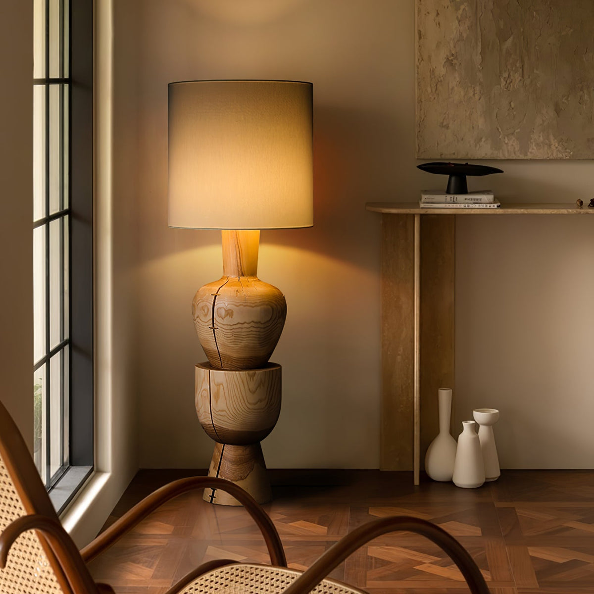 Sylvia Wood Floor Lamp - view 2