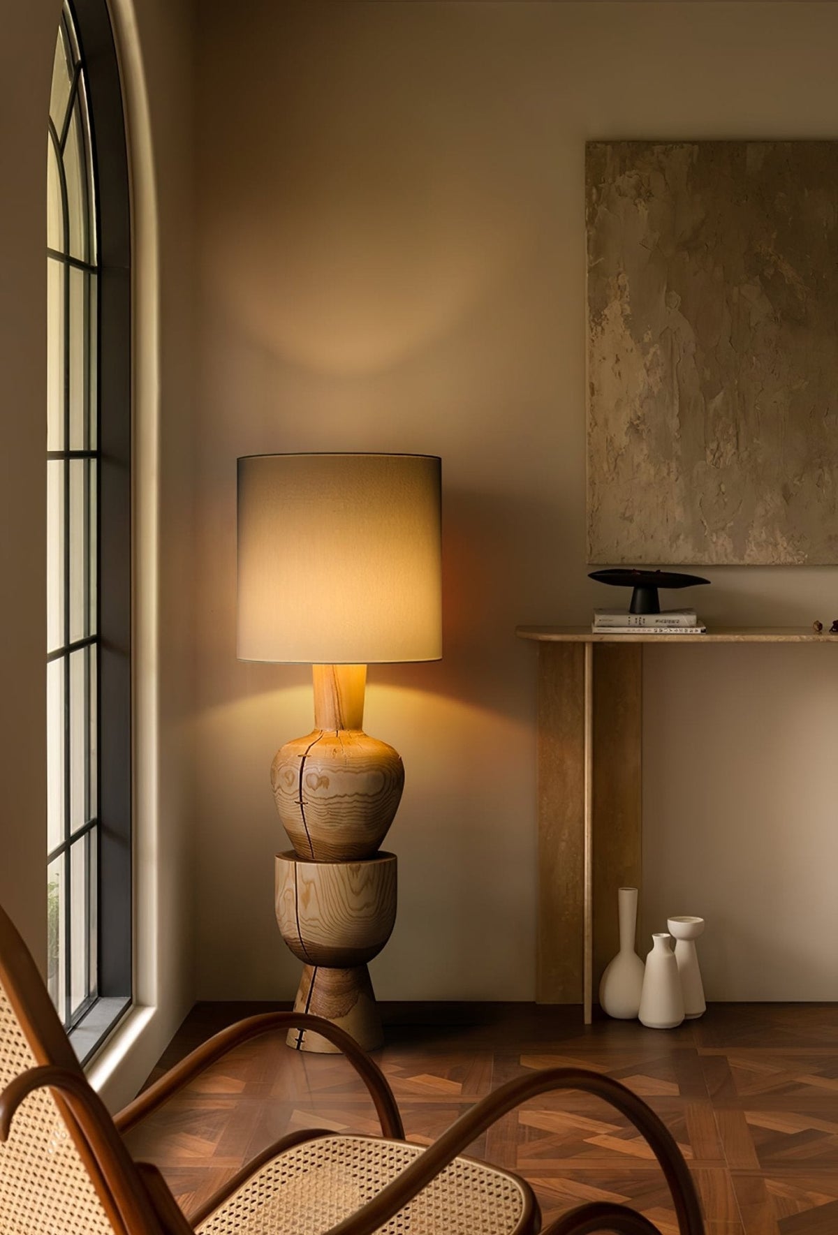Sylvia Wood Floor Lamp - view 6