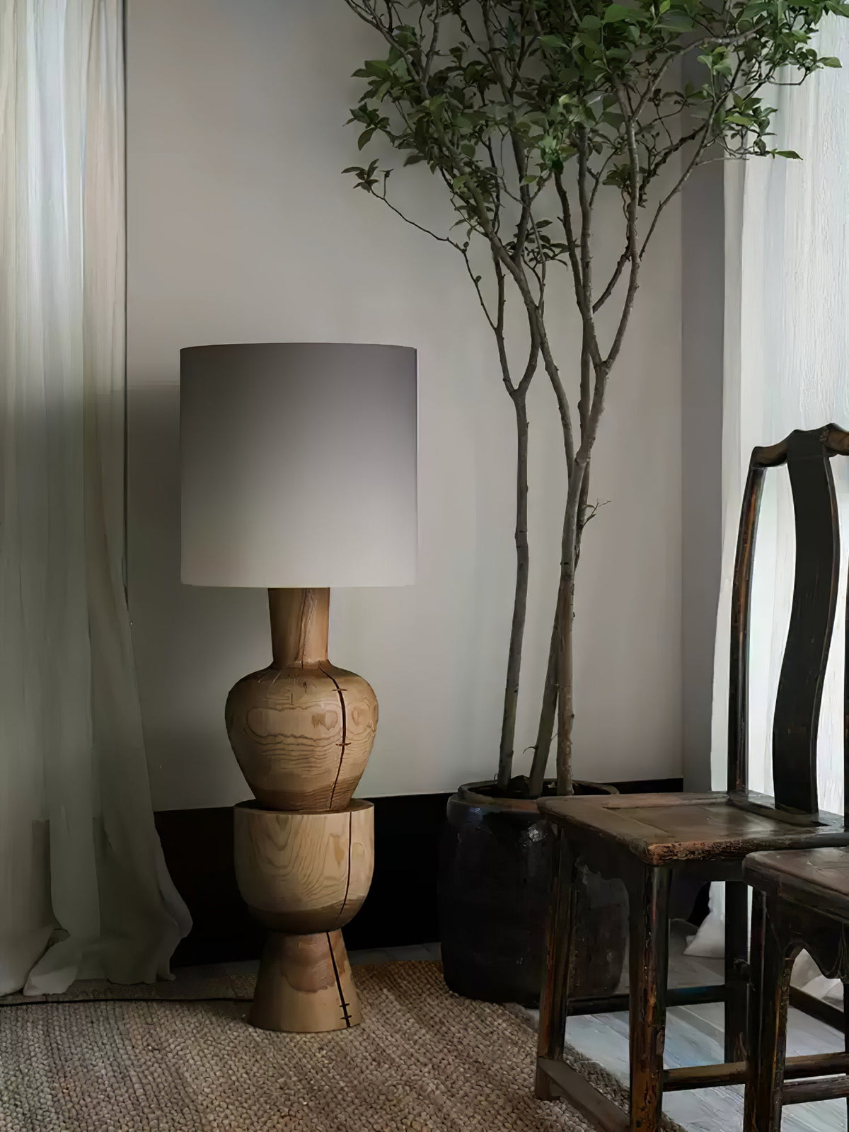 Sylvia Wood Floor Lamp - view 11