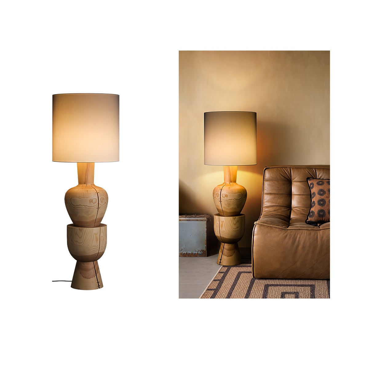 Sylvia Wood Floor Lamp - view 19