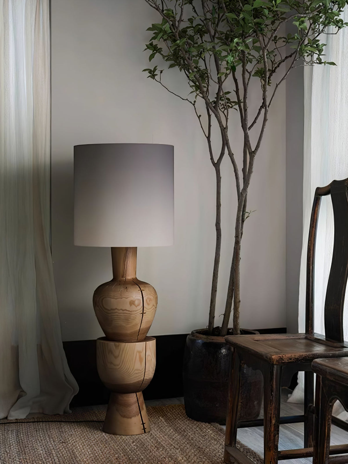 Sylvia Wood Floor Lamp - view 15