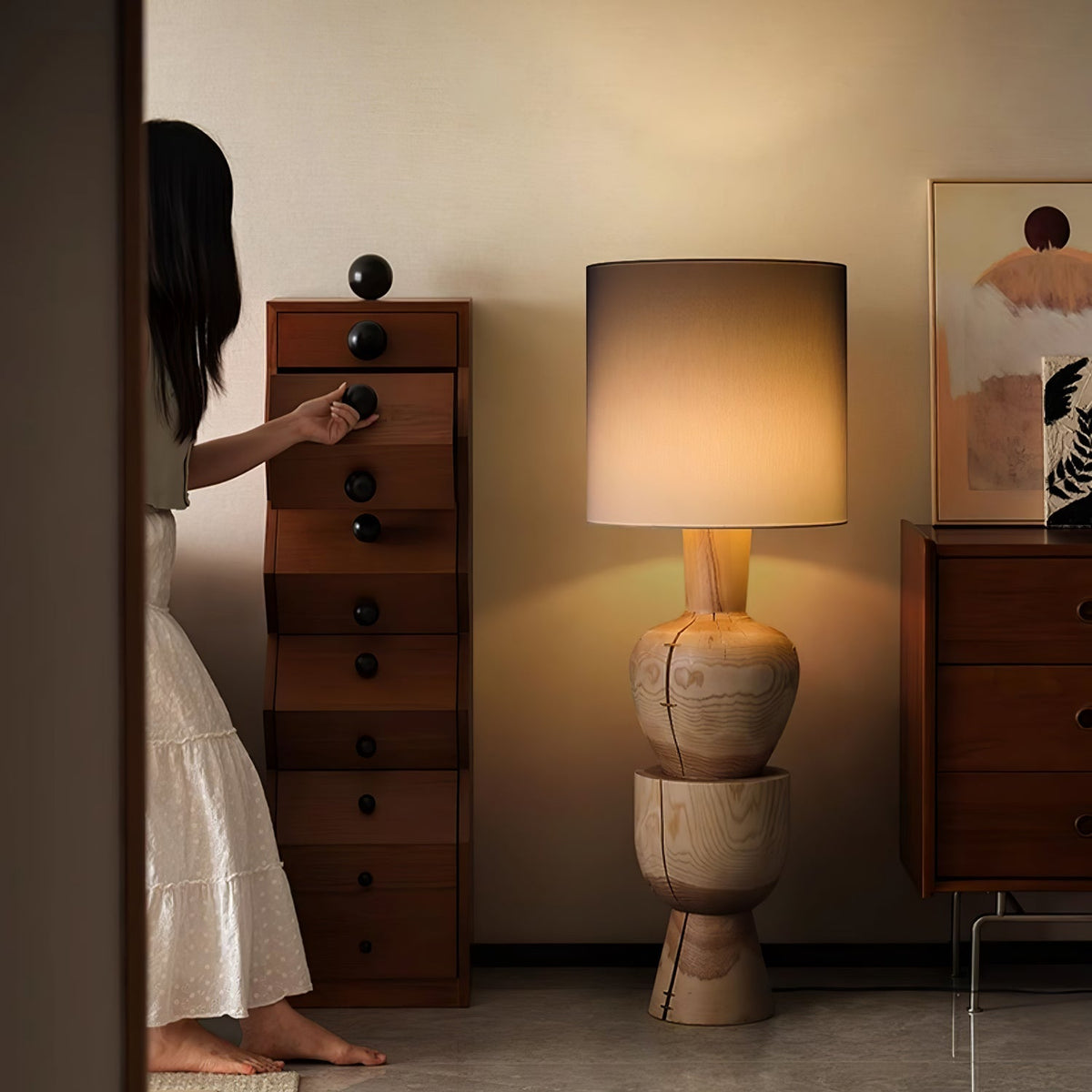 Sylvia Wood Floor Lamp - view 4