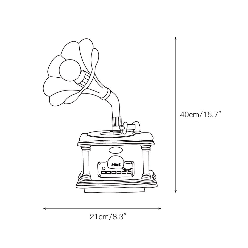 Phonograph Table Lamp - view 3