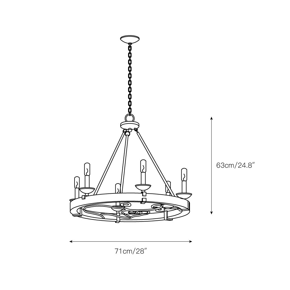 Taulbee Chandelier - view 3