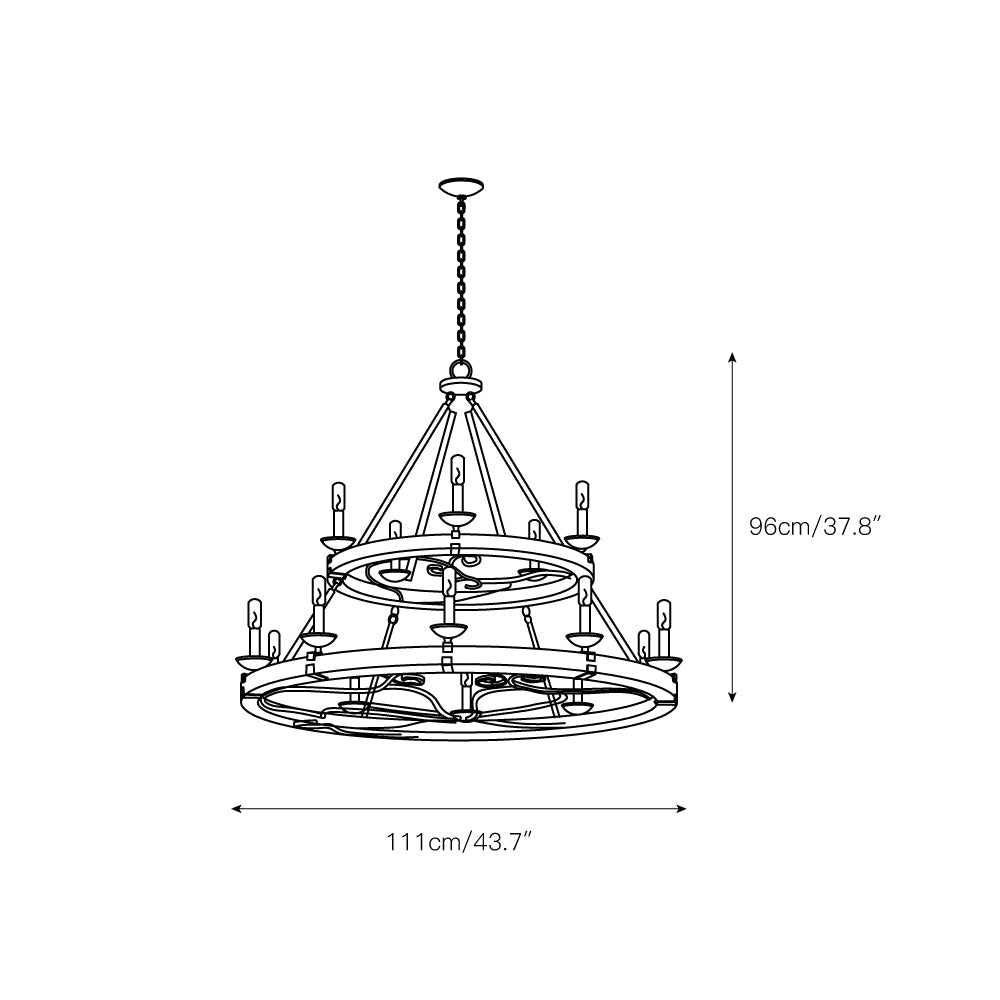 Taulbee Chandelier - view 4