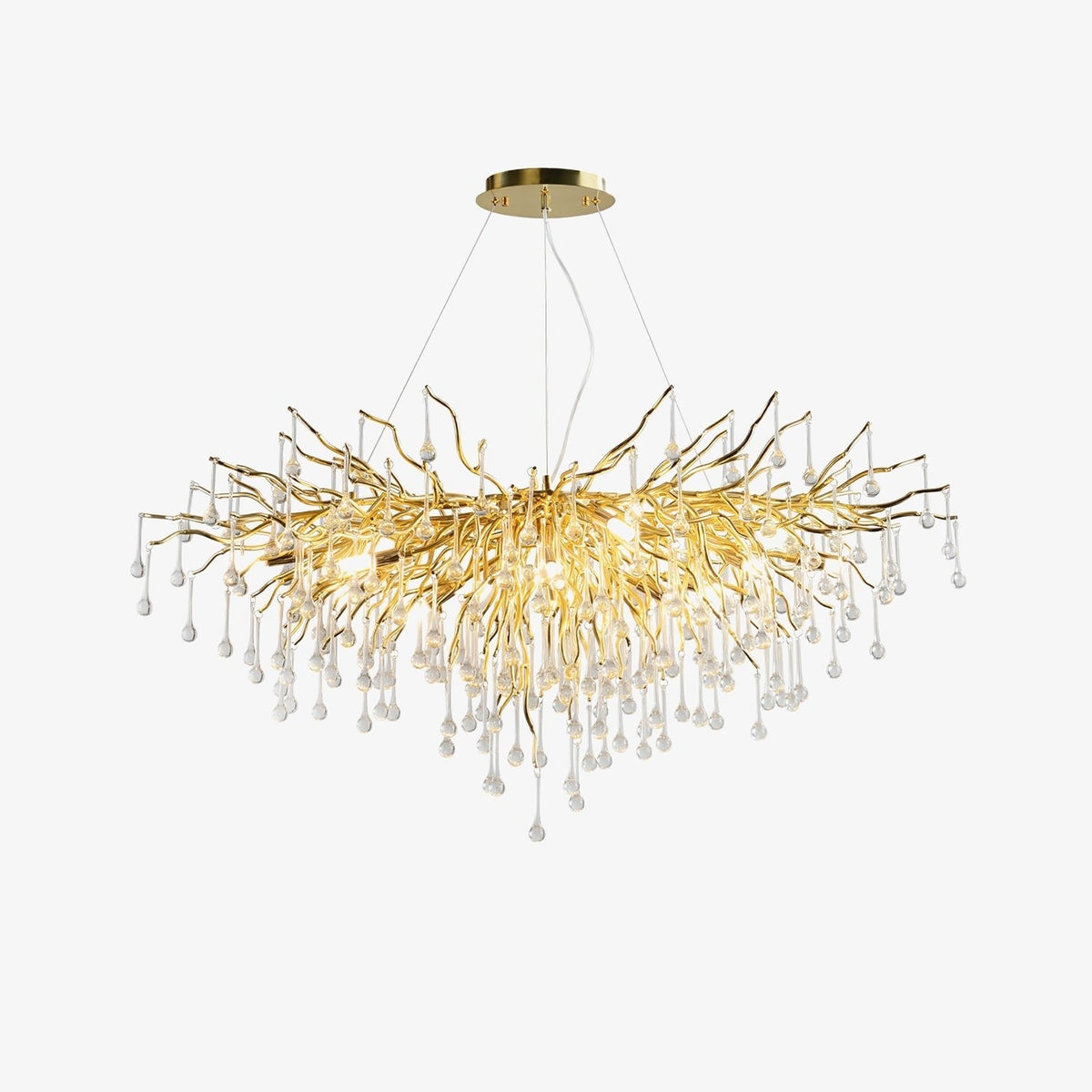 Teardrop Crystal Chandelier