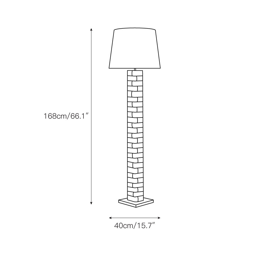 Textile Block Floor Lamp - view 3