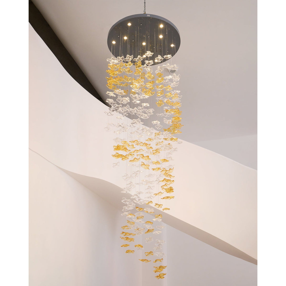 Tidal Art Glass Chandelier - view 15