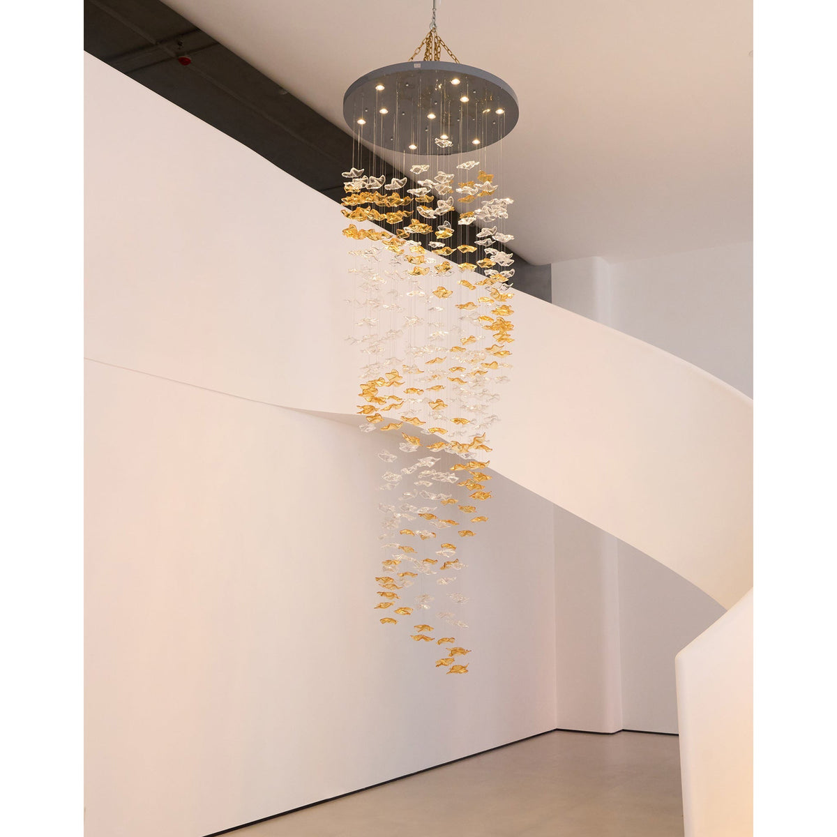 Tidal Art Glass Chandelier - view 14