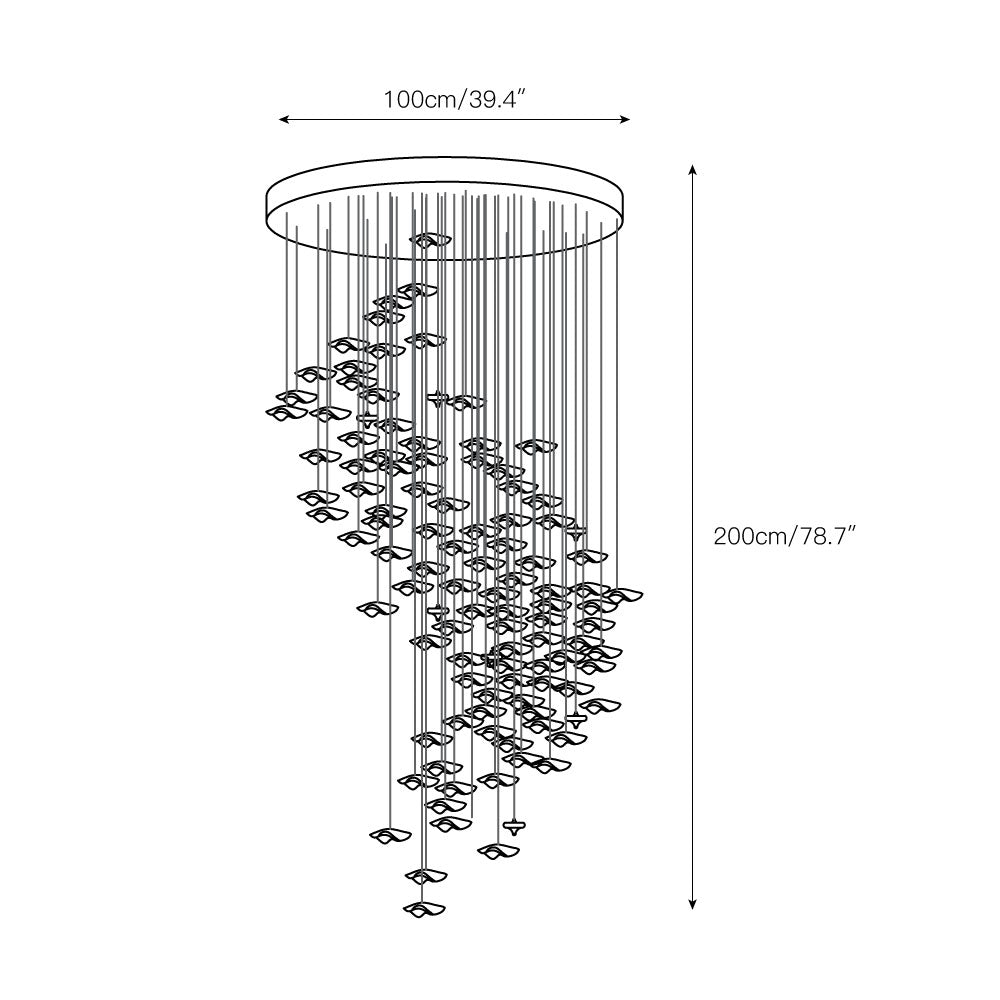 Tidal Art Glass Chandelier - view 5
