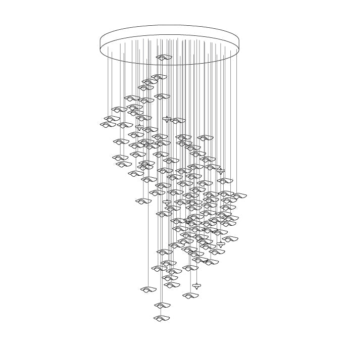 Tidal Art Glass Chandelier - view 18