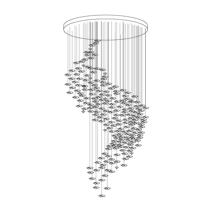 Tidal Art Glass Chandelier - view 19