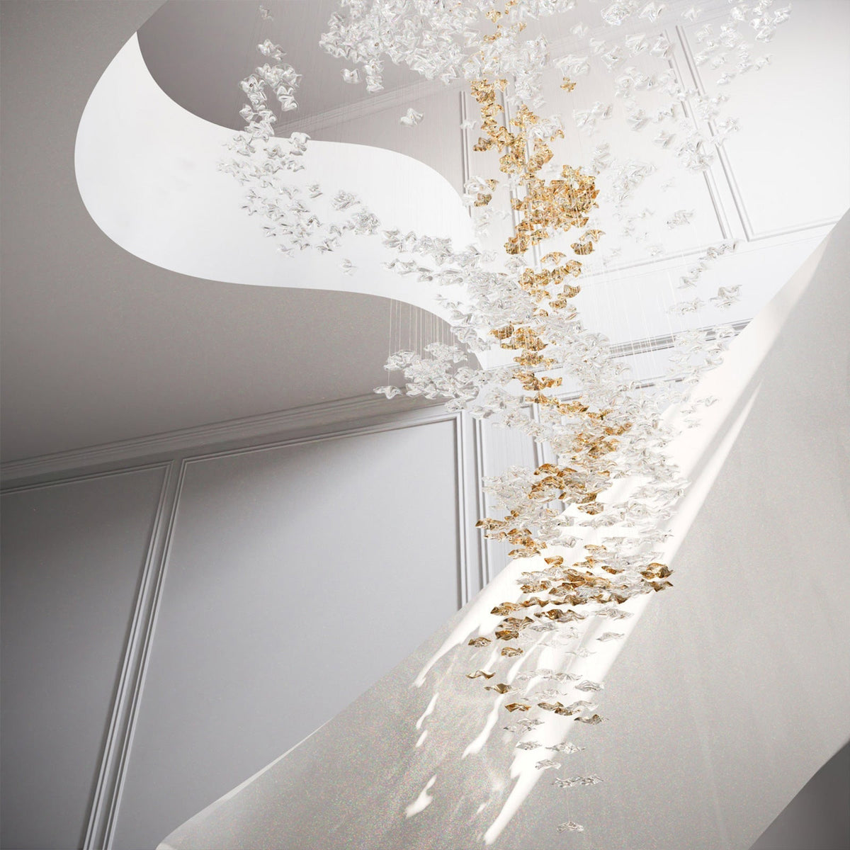 Tidal Art Glass Chandelier - view 2