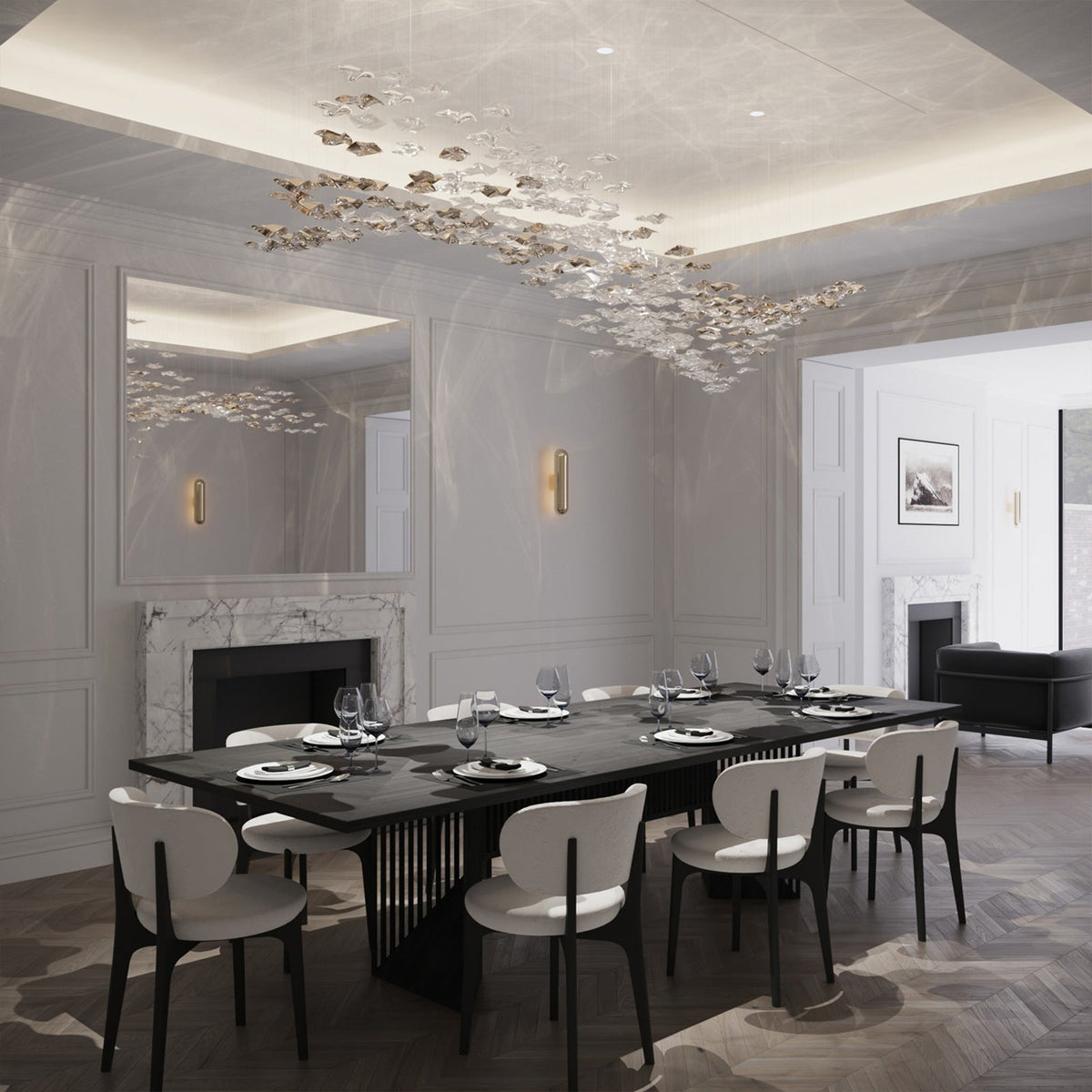 Tidal Art Glass Chandelier - view 9