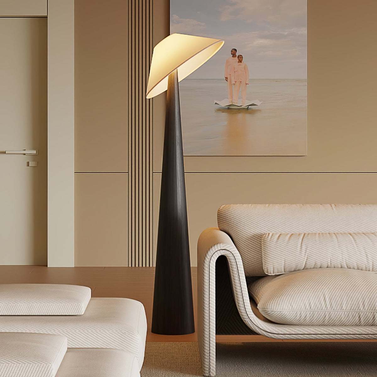 Tilt Hat Wooden Floor Lamp - view 37