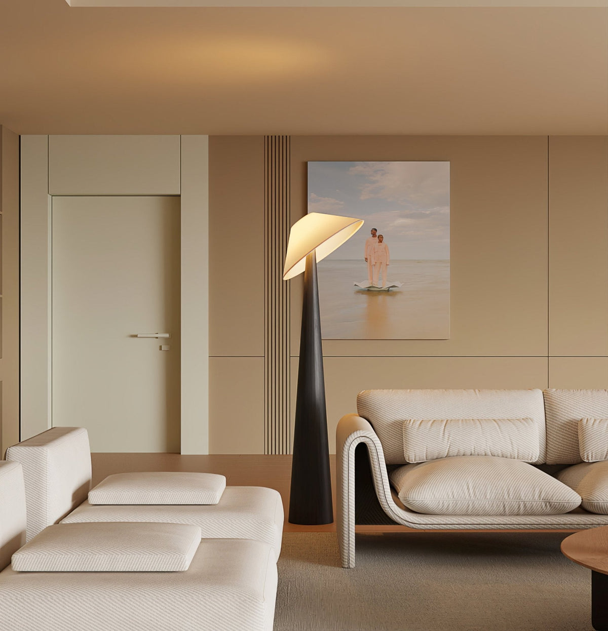 Tilt Hat Wooden Floor Lamp - view 28