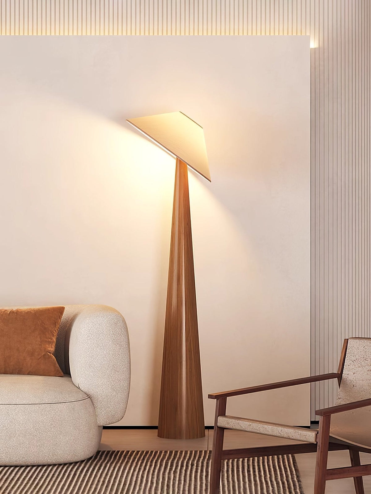 Tilt Hat Wooden Floor Lamp - view 29