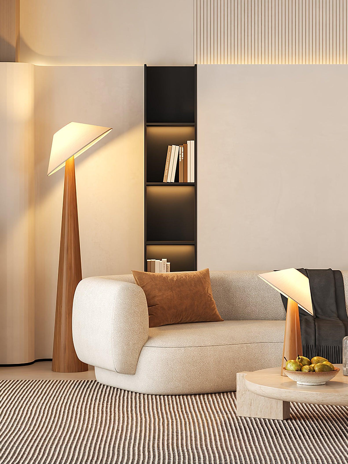 Tilt Hat Wooden Floor Lamp - view 8