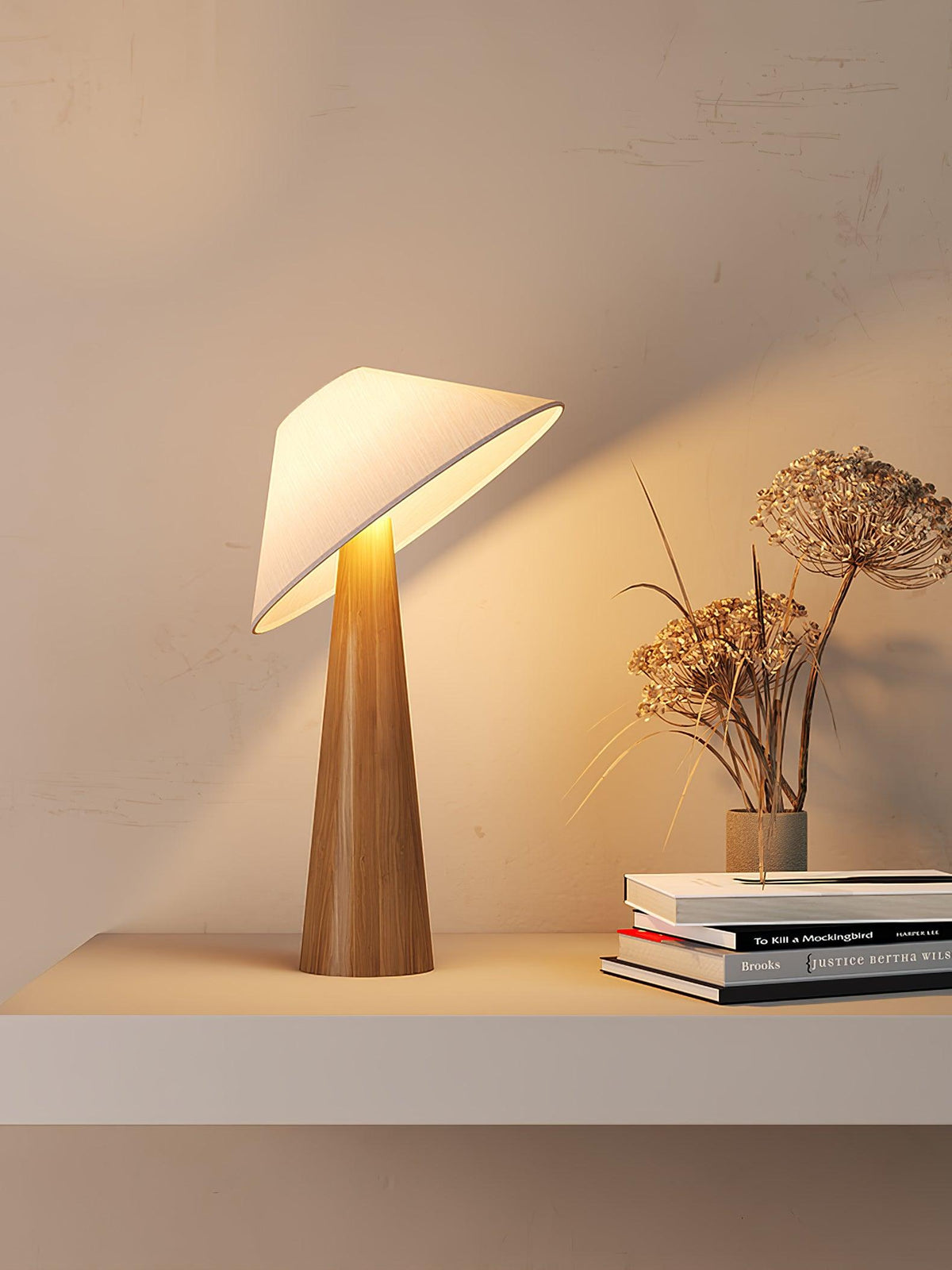 Tilt Hat Wooden Floor Lamp - view 11